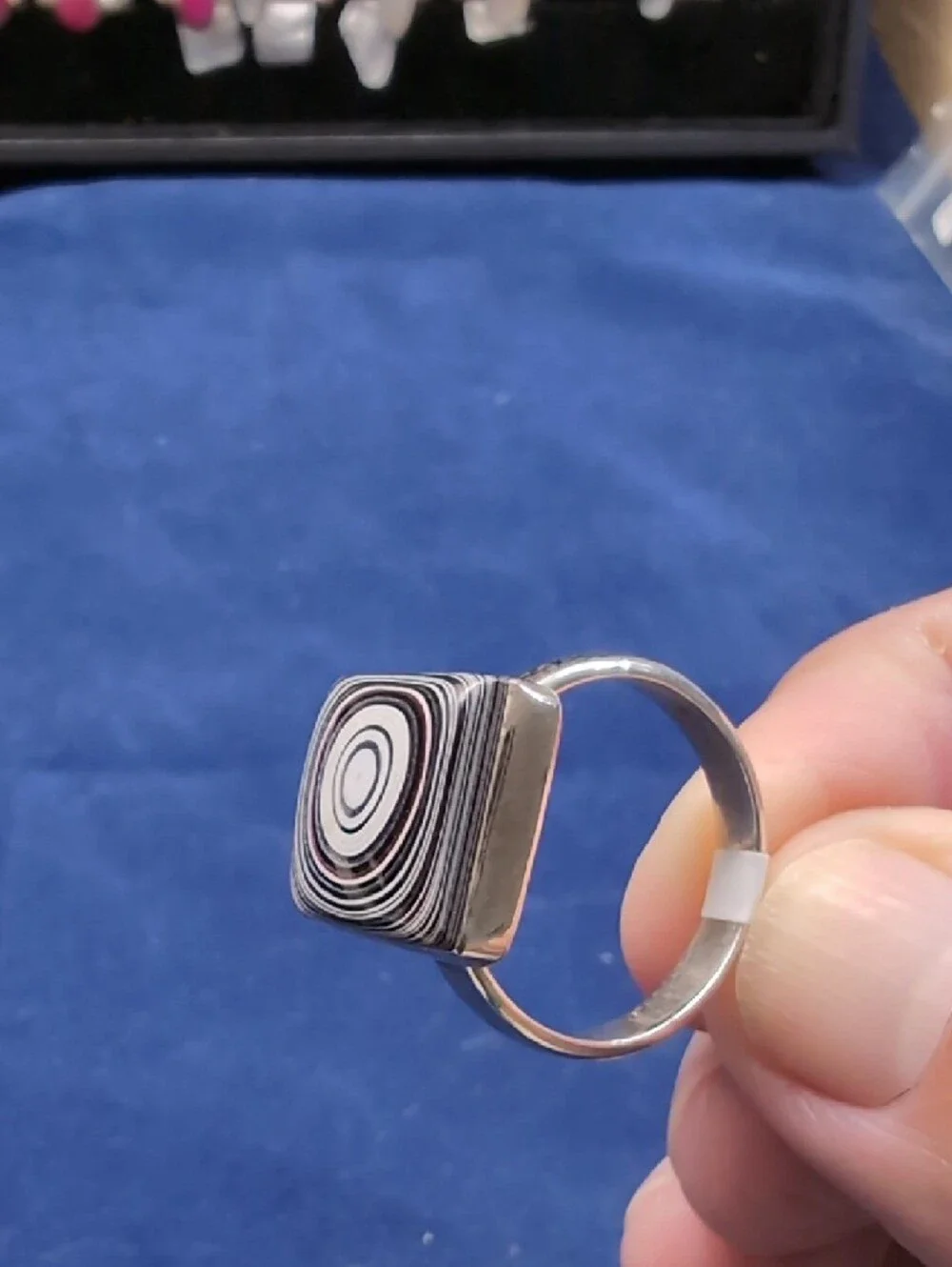 Fordite In SOLID STERLING SILVER 925 Size 9.5